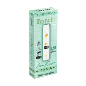 Torch Live Rosin 2.5G disposable Sour Gorilla