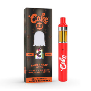 Cake Live Resin Delta 8 Disposable Vape | 2g | Ghost Haze – Sativa