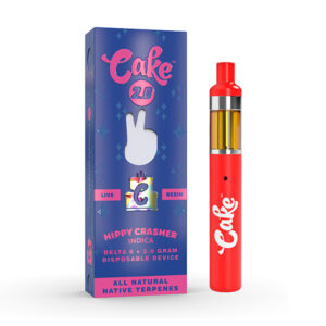 Cake Live Resin Delta 8 Disposable Vape | 2g | Hippy Crasher – Indica