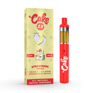 Cake Live Resin Delta 8 Disposable Vape | 2g | Strawnana – Indica