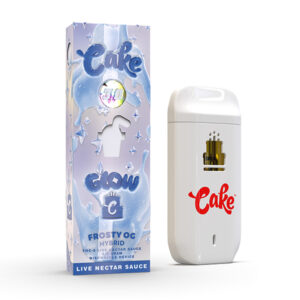 cake glow 3g disposable vape frosty og