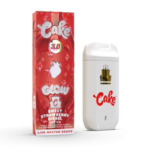 cake glow 3g disposable vape sweet strawberry diesel