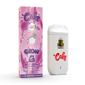 cake glow 3g disposable vape wild berry mintz