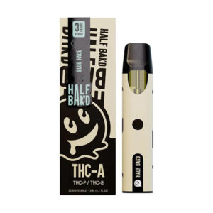 half bakd 3g thc a disposable blue face