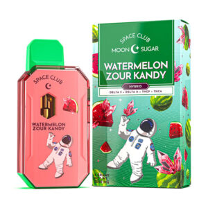 space club moon sugar 3g disposable watermelon sour kandy